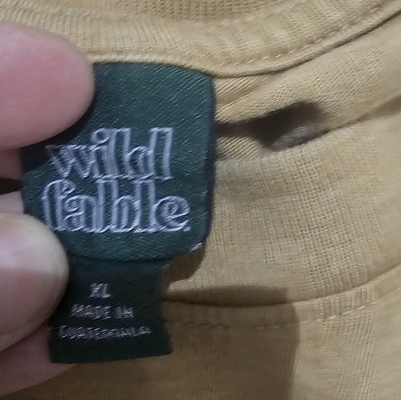 Wild Fable Tan Cropped T-Shirt - Picture 3 of 4